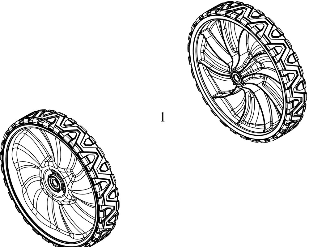 Rear Wheels Diagram and Parts List for SC300HW (12ABB2M5709)(2017) Cub Cadet Lawn Mower